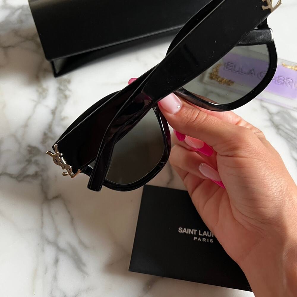 Saint Laurent Black Sunglasses - Picture 6 of 10